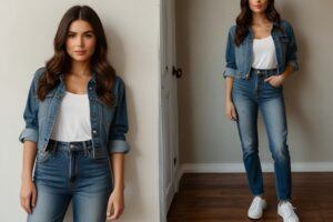 Chic Women's High-Waisted Jeans: Style and Comfort