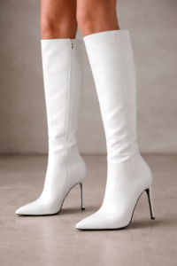 White Knee High Boots Styling Tips: Styling Ideas