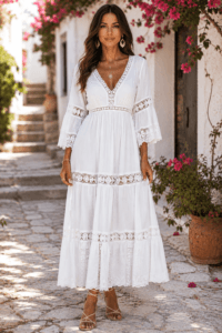 How to style white boho dresses for summer